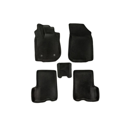 Коврики в салон Renault Sandero  2013-2018, 3D EVA LOCKER, Черный, Арт. EVARNSAND2