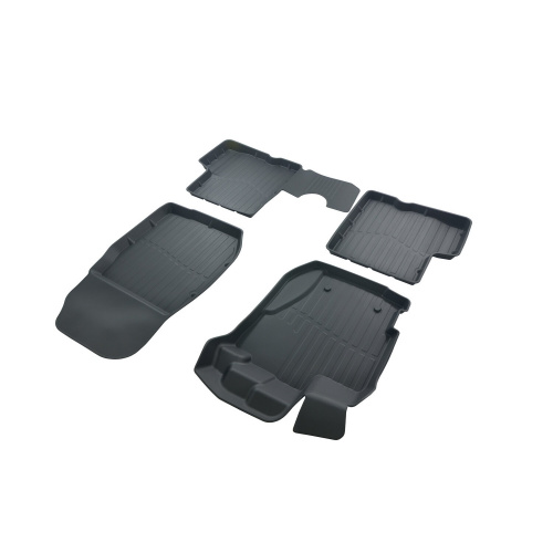 Коврики в салон Renault Kaptur  2016-2020 FL1, резина 3D SRTK LUX, Черный, Арт. 3D.RN.CAP.16G.02X35