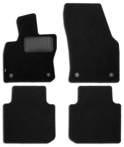 Коврики в салон Toyota RAV4 (XA40) 2015-2019 FL, ткань Klever standart, Черный, Арт. KLEVER02489901210KH