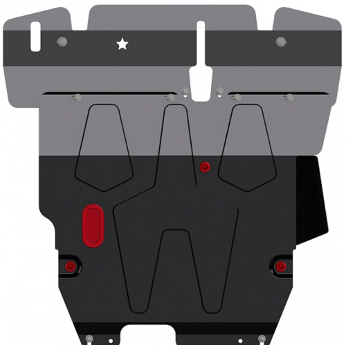 Защита картера двигателя, КПП Mitsubishi Lancer 9 2003-2007 Седан V-1,3; 1,6; 1,8; 2,0 Арт. 14.0515