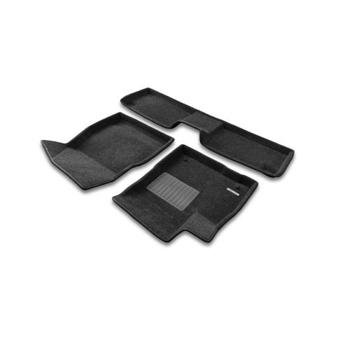 Коврики в салон OMODA C5  2026-, 3D ткань Euromat Business, Черный, Арт. EMC3D001463